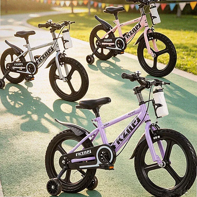 18Inch Kids Bike w/ Training Wheel Children's Bicycle with Water Bottle & Holder