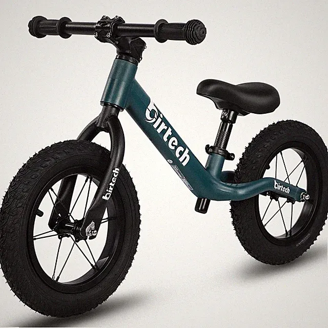 Balance Bike 12 Inch Lightweight Adjustable Seat Air Tires Green KB043 Birtech