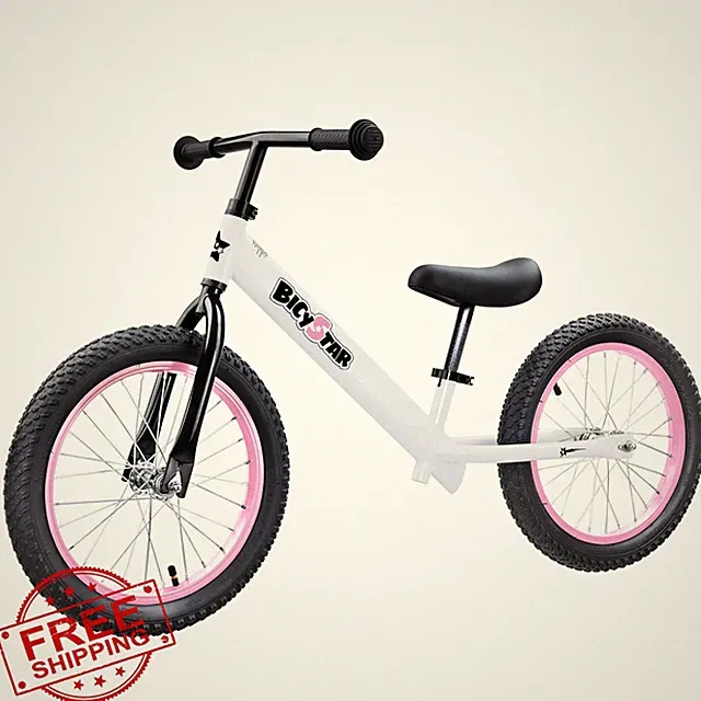 bicystar 16 Inch Balance Bike White