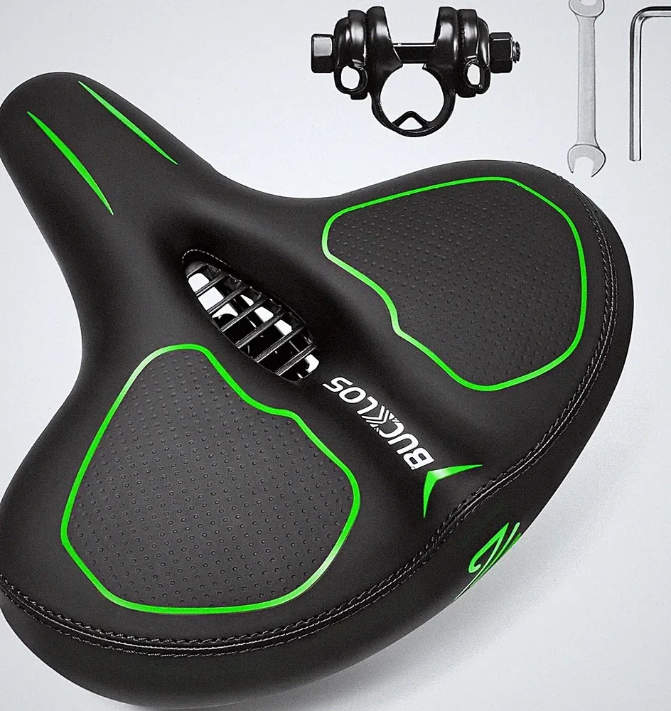 Bike Seat for Comfort Men Women Wide Bicycle Seats Large Bike Saddle for Ebike B